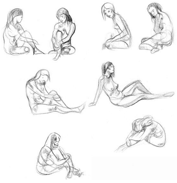 Sitting Women - Plan | My Drawing Blog 2019 | Human drawing, Sketches of  people, Figure sketching