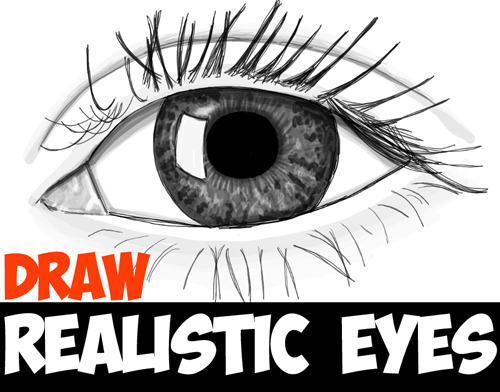 How to Draw Realistic Eyes with Step by Step Drawing Tutorial in Easy