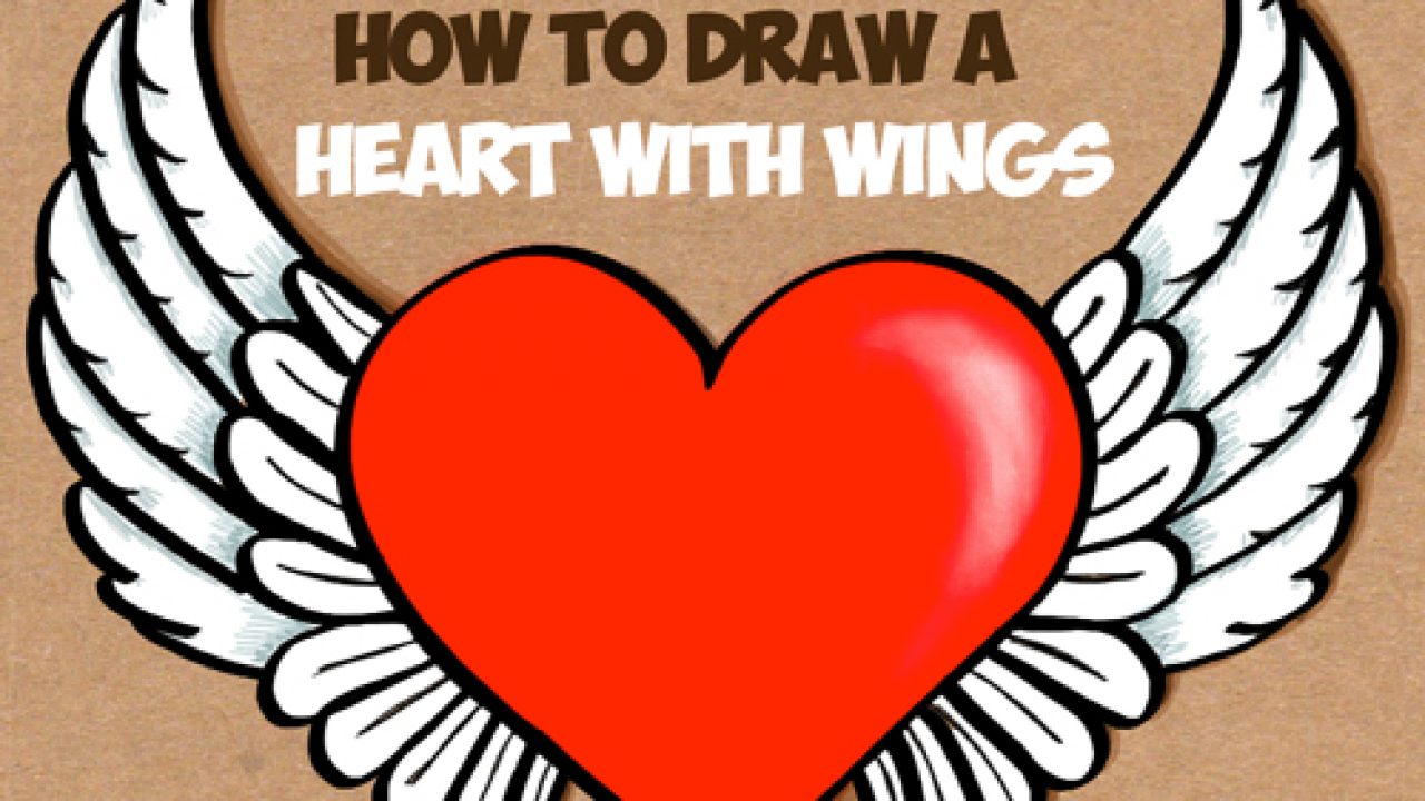 How To Draw Cartoon Hearts With Wings