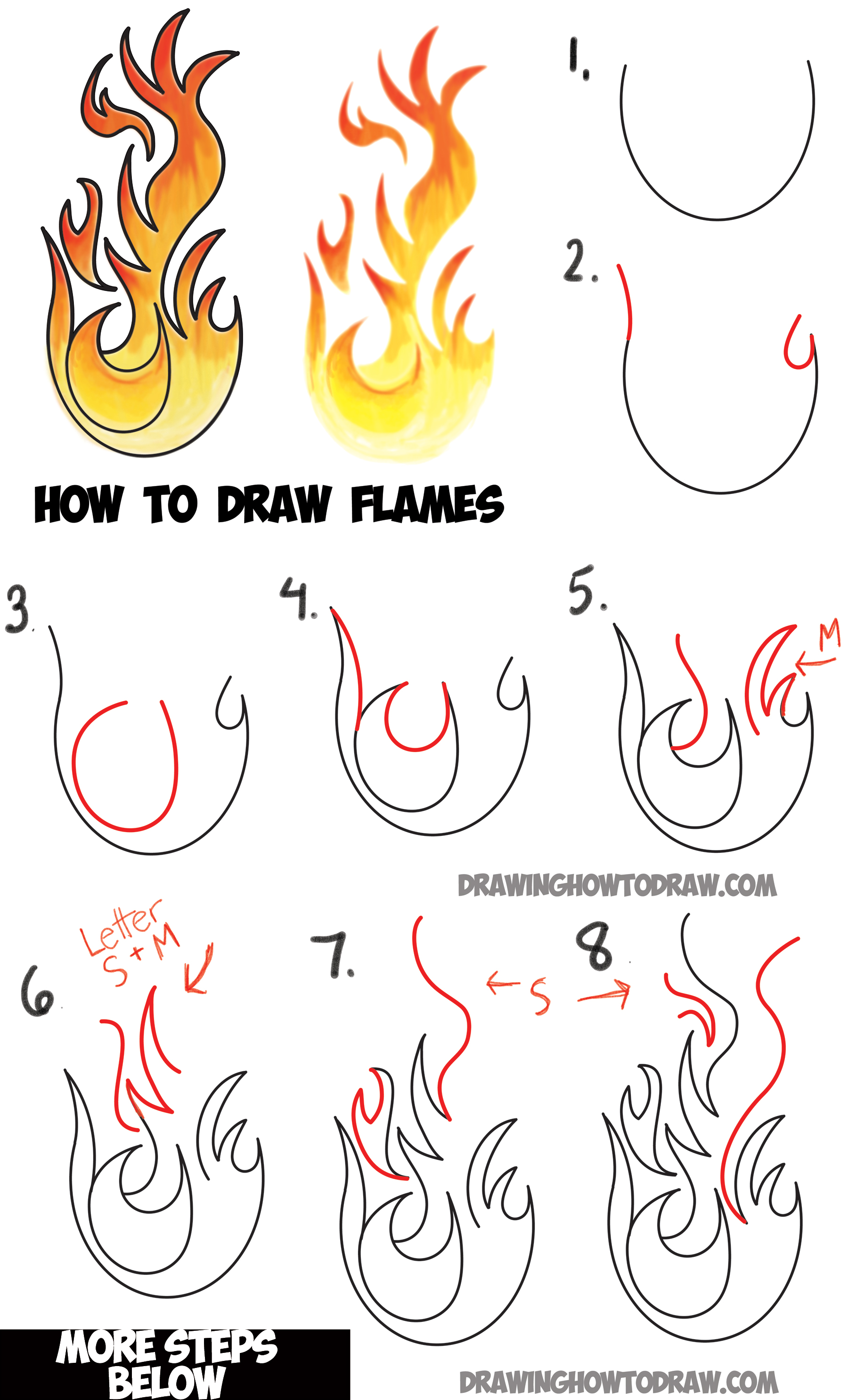 fire cartoon drawing