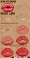 How to Draw Kissy Kissing Puckering Sexy Lips – How to Draw Step by ...