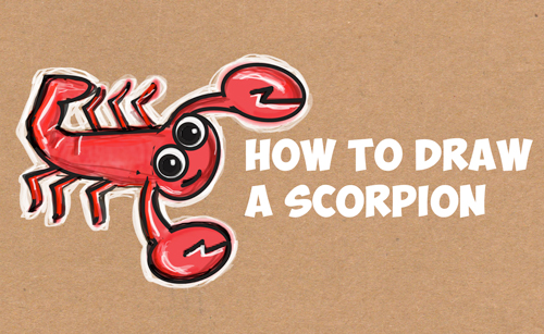 SCORPION Video Art Lesson | EASY Directed Drawing & Painting Project