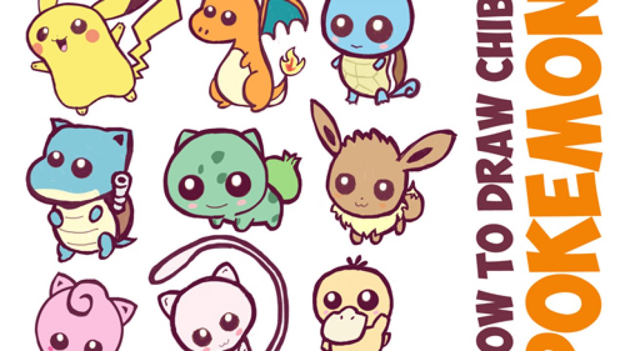 How to Draw Cute Baby Chibi Pokemons - Huge Chibi Pokemon Guide ...