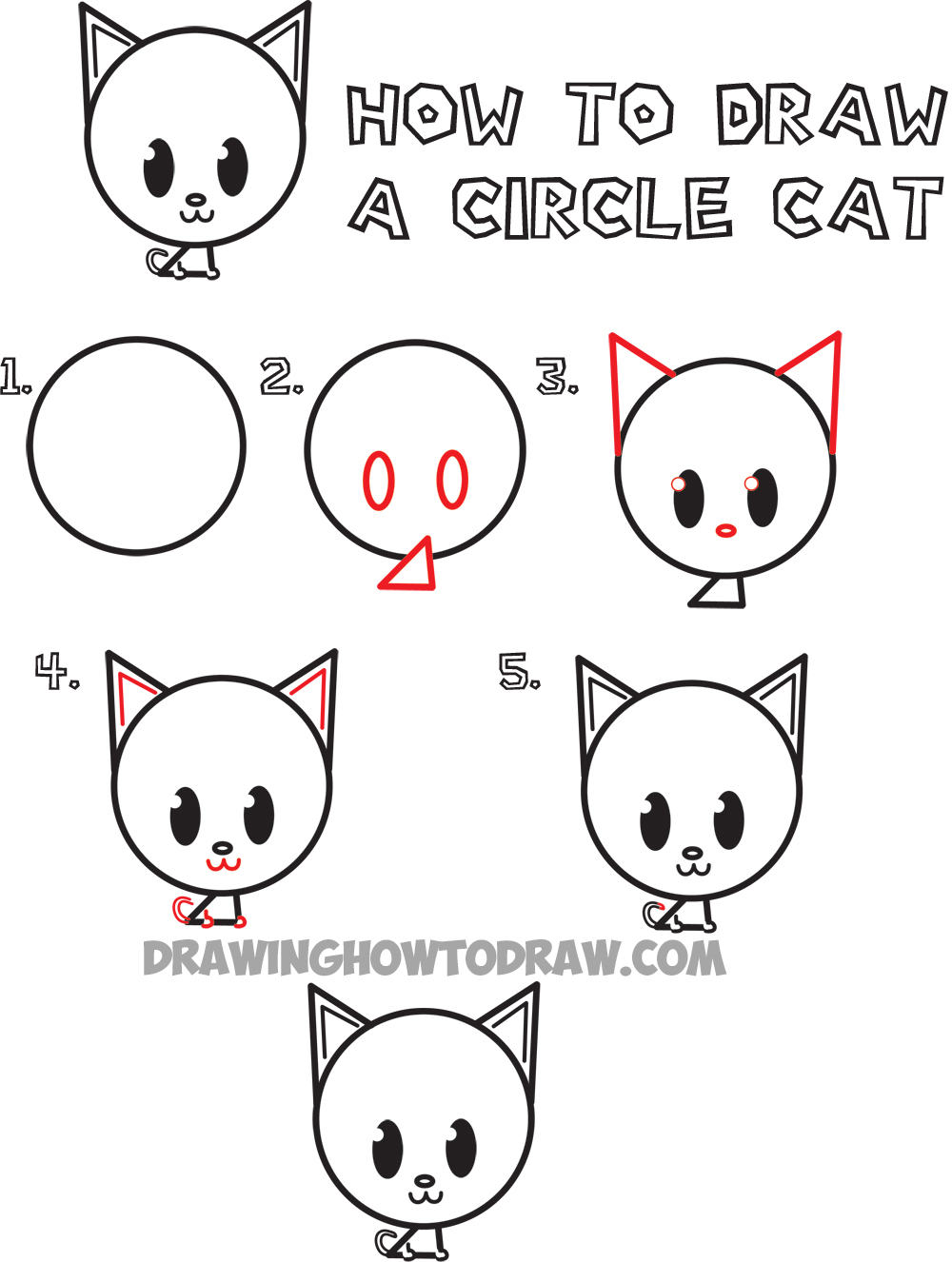Easy! How To Draw 10 Cute Animals For Kids In Simple Steps