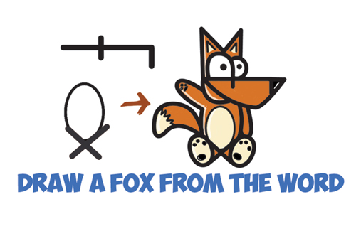 Simple drawing of a fox on Craiyon