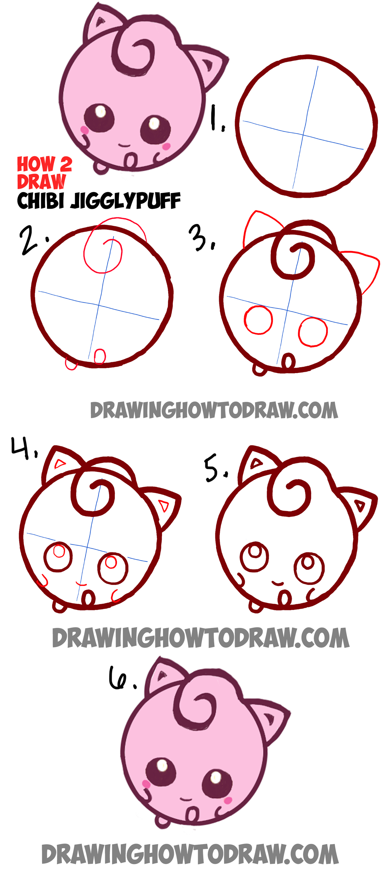 How to Draw Pokemon  Jiggly Puff 