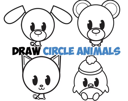 cute cartoon baby animals to draw