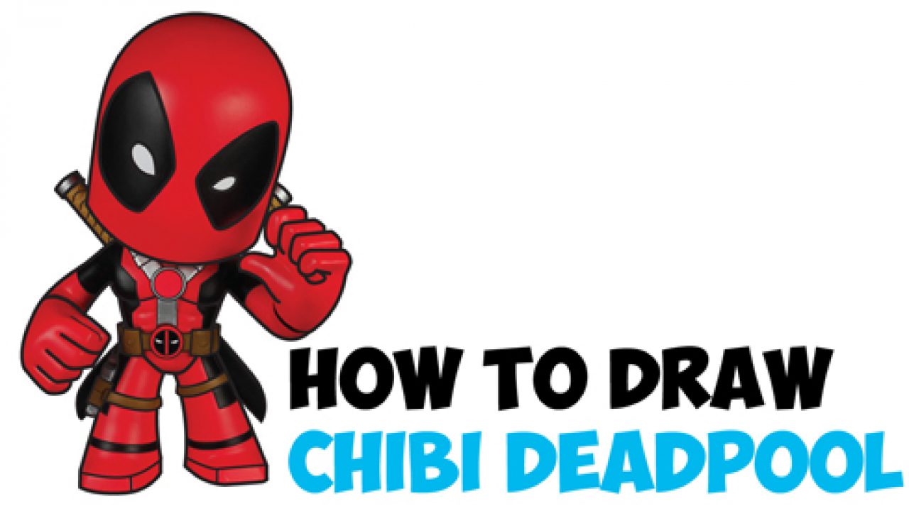 chibi deadpool drawings