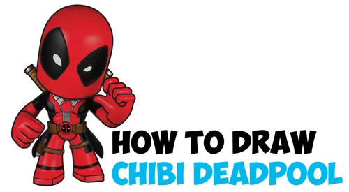 how to draw deadpool chibi