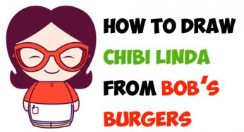 How to Draw Chibi Linda (Mom) from Bob’s Burgers – Easy Steps Tutorial