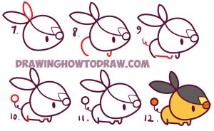 How to Draw Cute Kawaii Chibi TePig from Pokemon – Simple Drawing ...