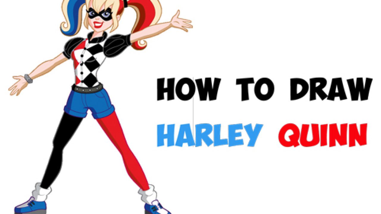 easy harley quinn drawing