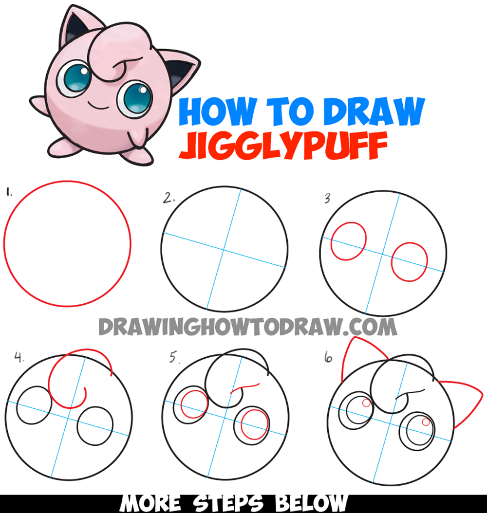 easy pokemon to draw step by step