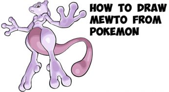 How to Draw Mewto from Pokemon Go Easy Step by Step Drawing Tutorial