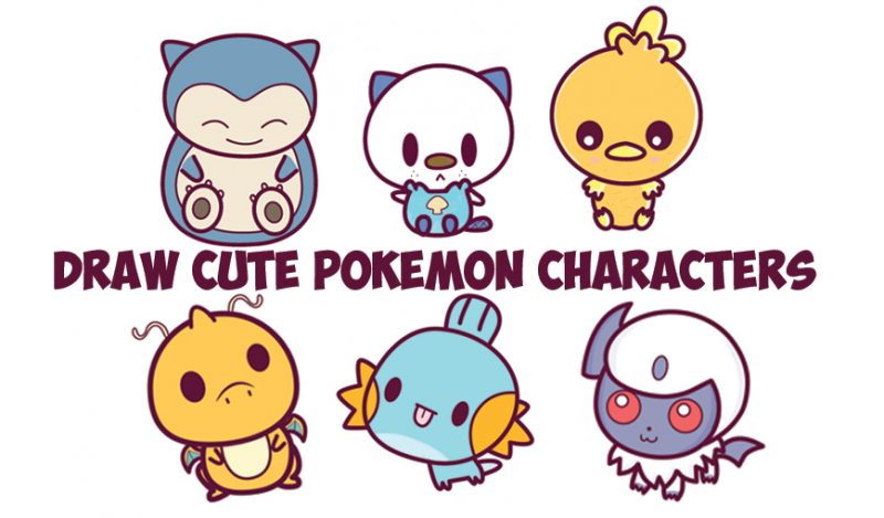 How to Draw Cute Baby Chibi Pokemons - Huge Kawaii Pokemon Tutorial ...