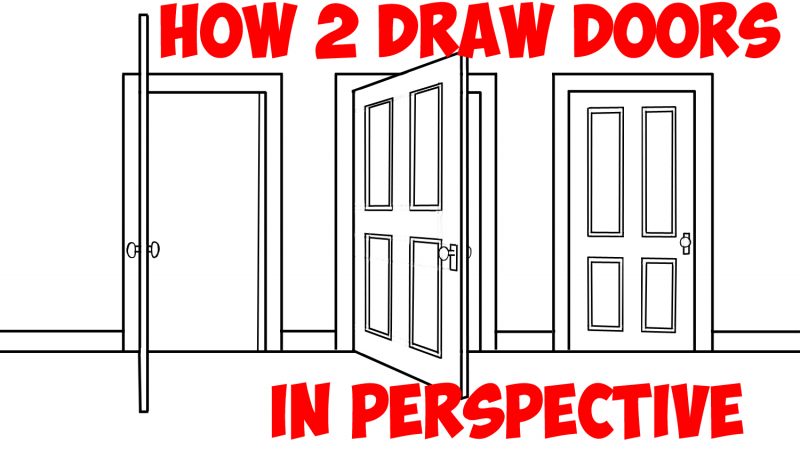 closed door drawing