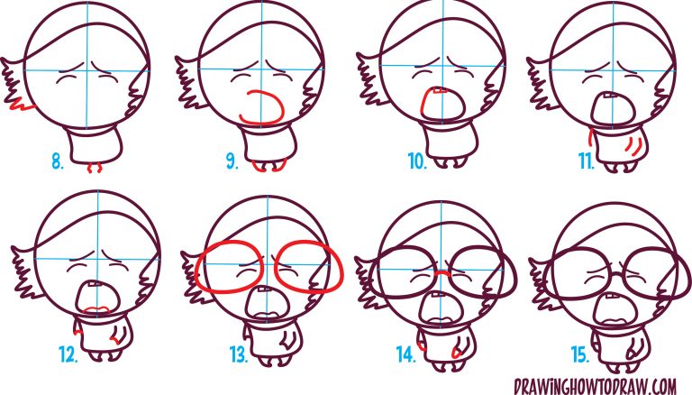 How to Draw Cute Kawaii / Chibi Sadness from Inside Out – Easy Step by ...