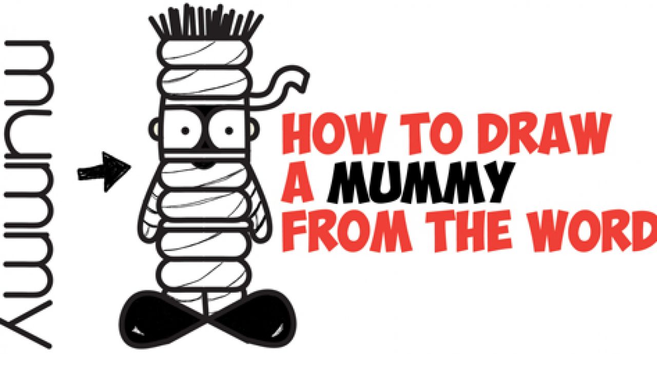 easy mummy drawing