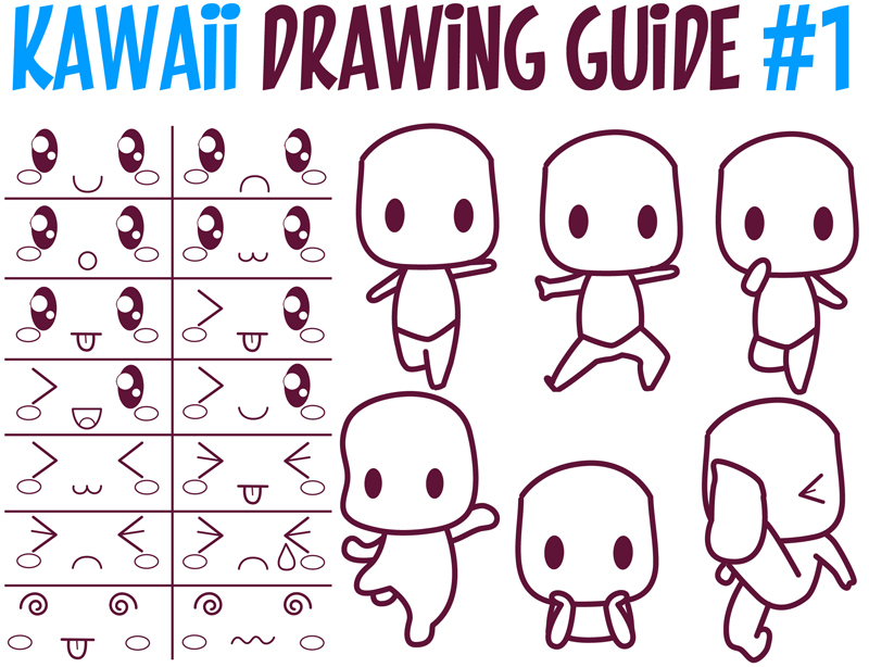 Guide to Drawing Kawaii Characters Part 1 How to Draw Kawaii People