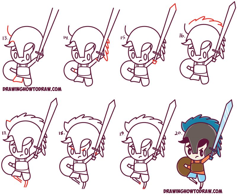 How To Draw Percy Jackson (cute   Cartoon   Chibi   Kawaii Style) In 