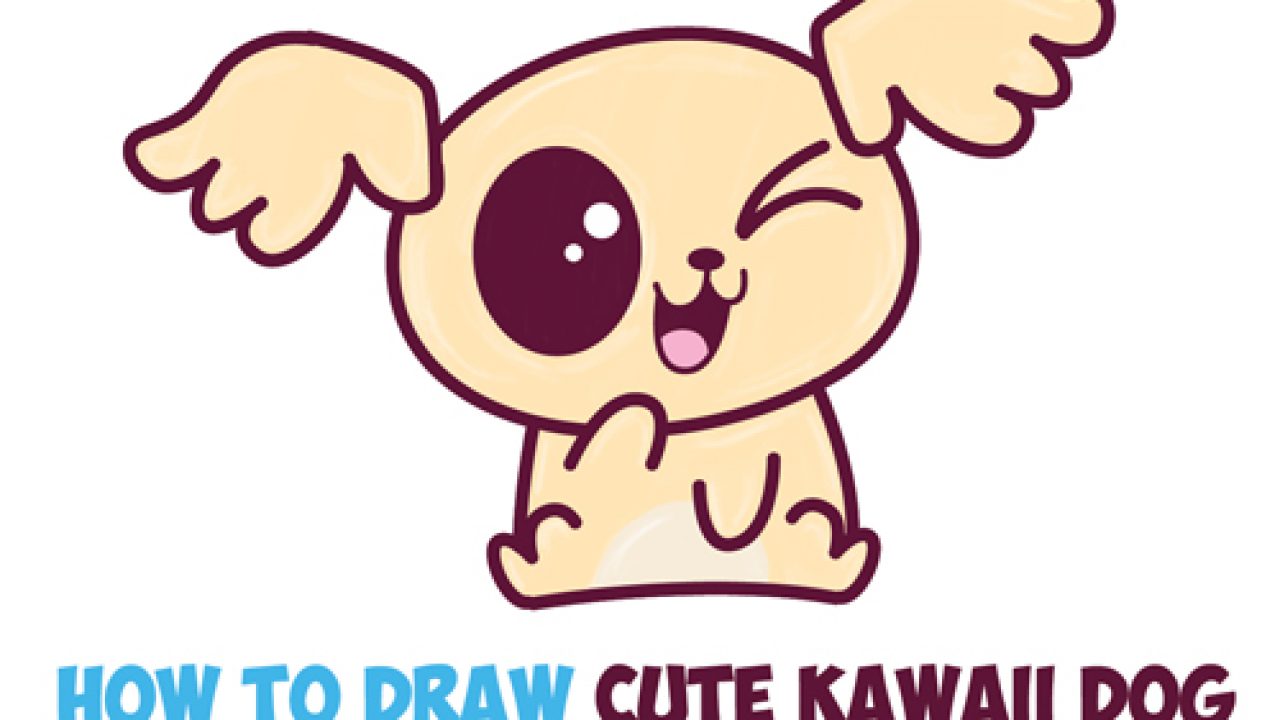 Featured image of post How To Draw A Cute Dog Pictures : Pay attention to proportions, especially at the very beginning.