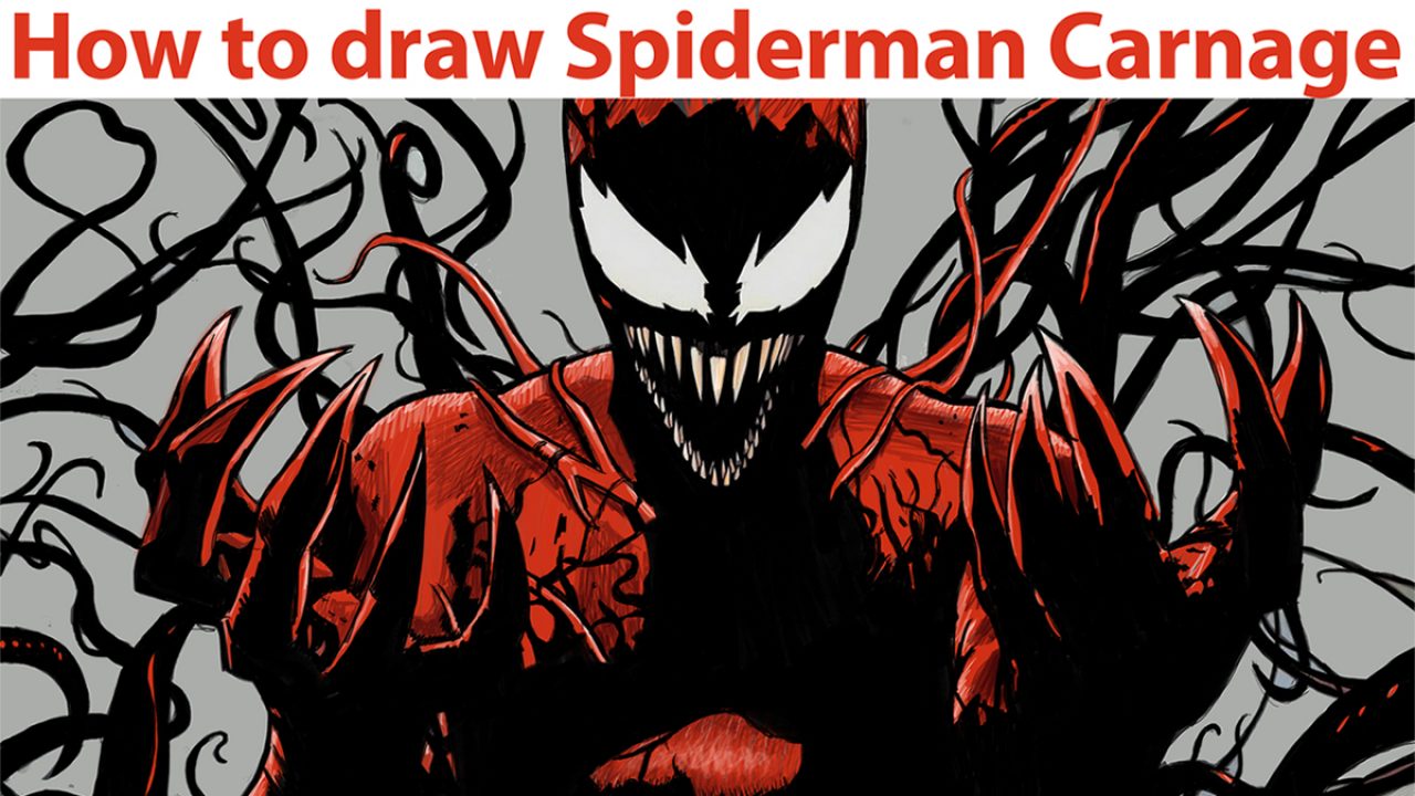 Carnage Face Drawing