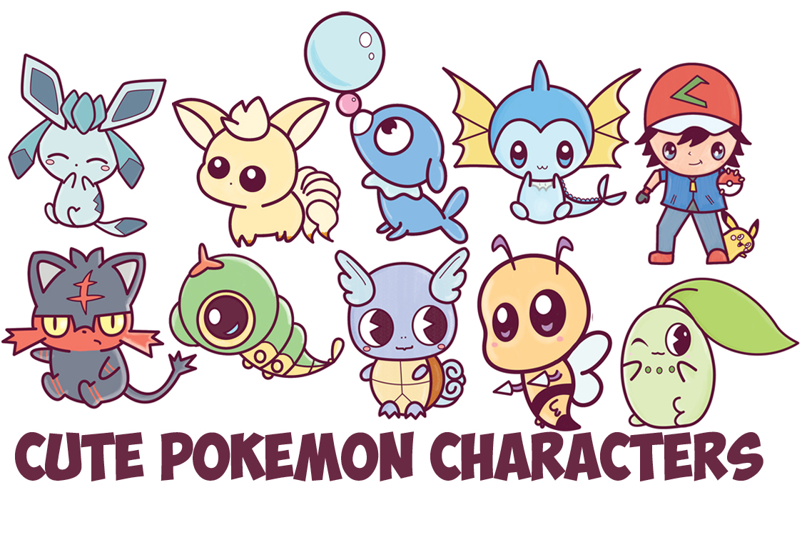 Learn How to Draw Cute Chibi Kawaii Pokemon Characters with Easy ...
