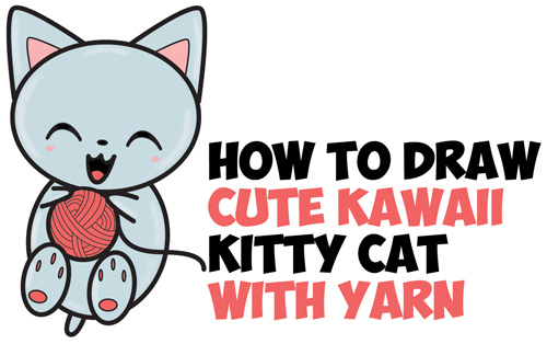 How to Draw a Kitten - Easy Drawing Tutorial For Kids