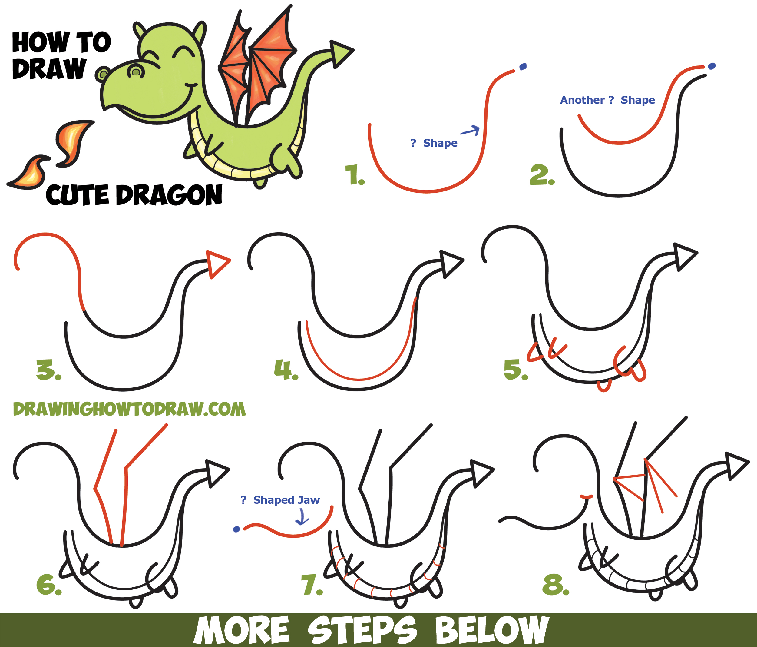 how to draw a cute dragon head from Z step by step. easy and fun activity  for kids development and creativity. tutorial of drawing animal and object  from alphabet series in vector