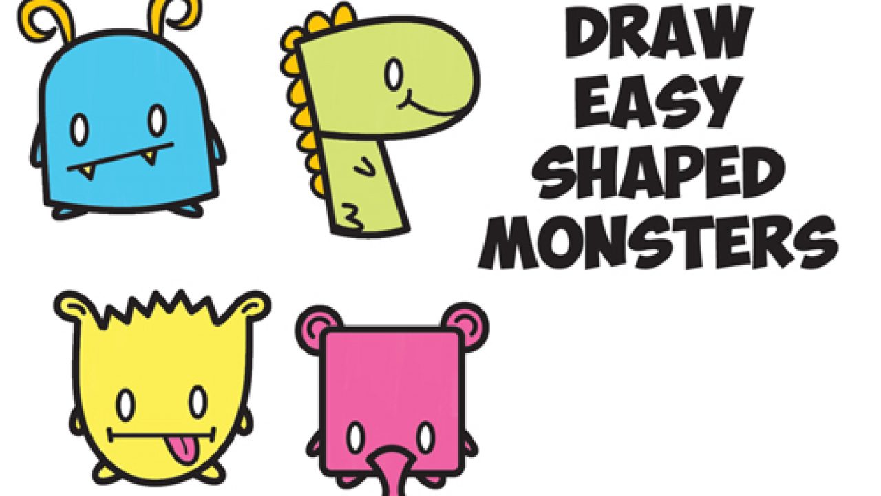 monster drawings step by step