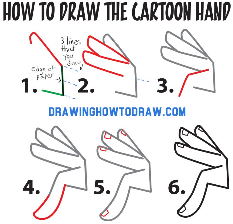 How to Draw a Cartoon Character Hanging Onto Edge of Curled / Folded ...