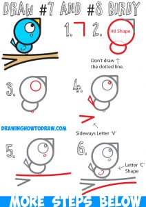 How to Draw a Bird on a Branch Easy for Kids Step by Step Drawing ...