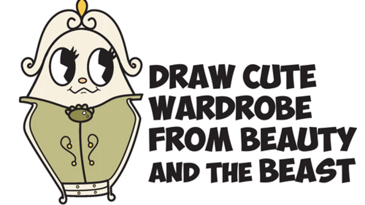 How To Draw Cute Kawaii Chibi Wardrobe From Beauty And The Beast Easy Step By Step Drawing Tutorial How To Draw Step By Step Drawing Tutorials