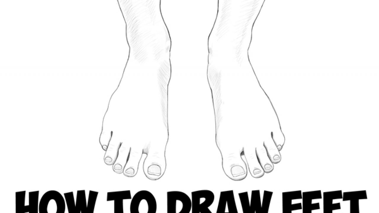 How to Draw Realistic Foot with Pencils (Feet) Step by Step |  DrawingTutorials101.com