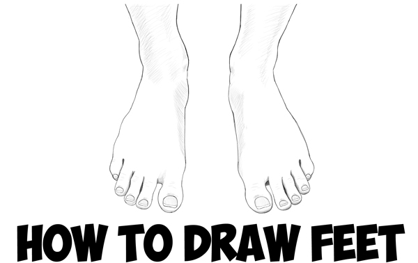 How to Draw Feet the Human Foot with Easy Step by Step