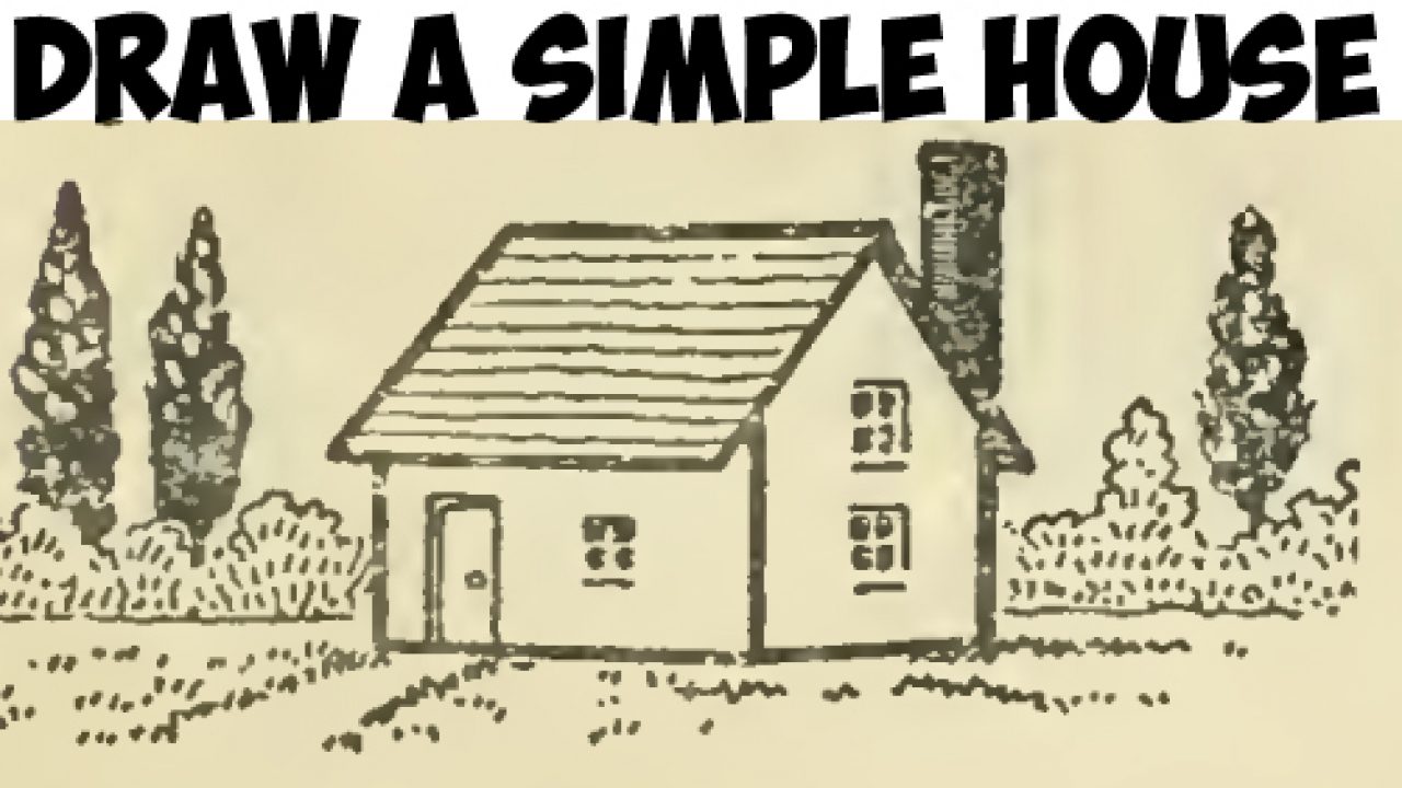 How to Draw a Christmas House - Really Easy Drawing Tutorial