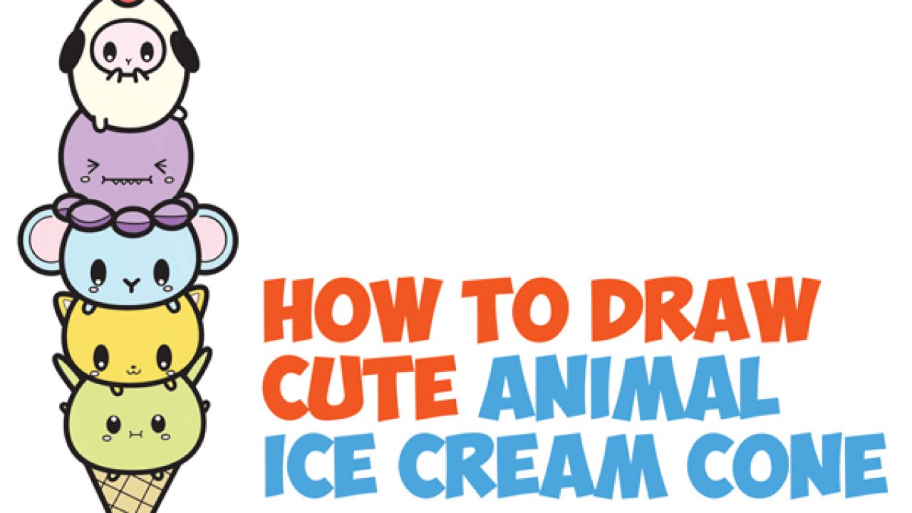 Kawaii Ice Cream Unicorn with Big Mouth Stock Illustration - Illustration  of drawing, little: 278402539