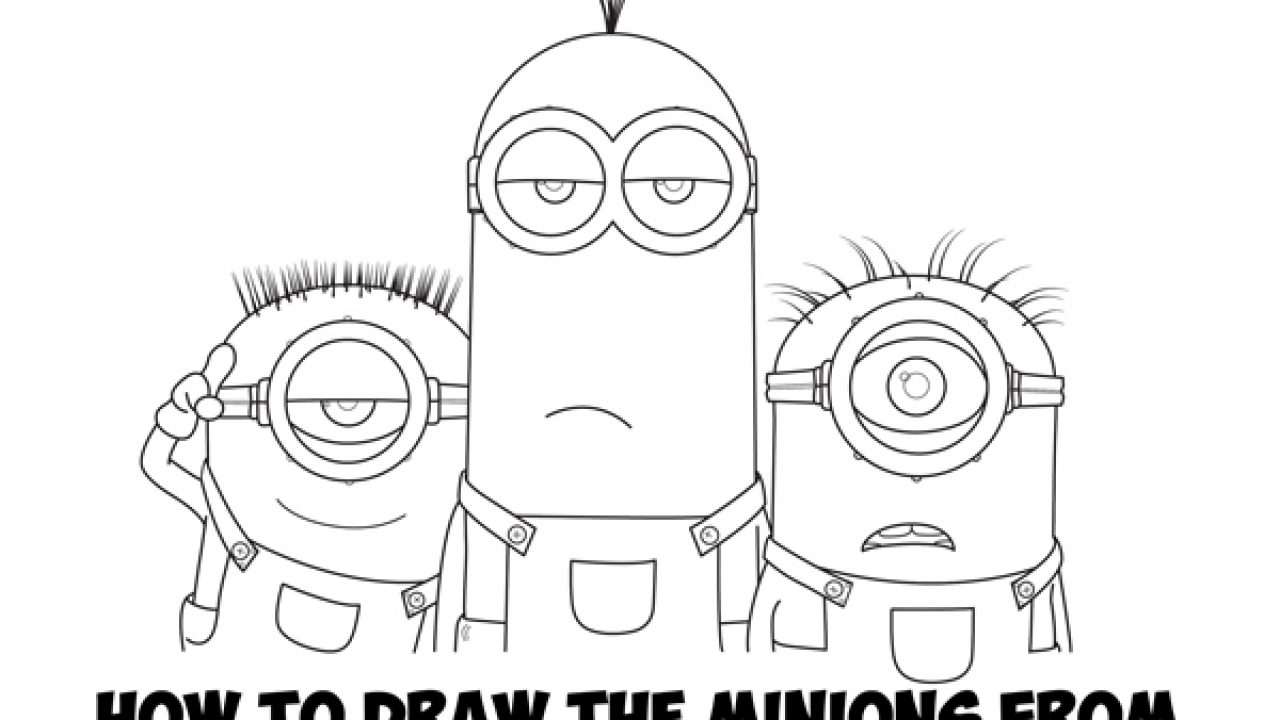 despicable me drawing minions