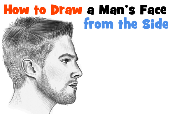 how to draw realistic faces side view