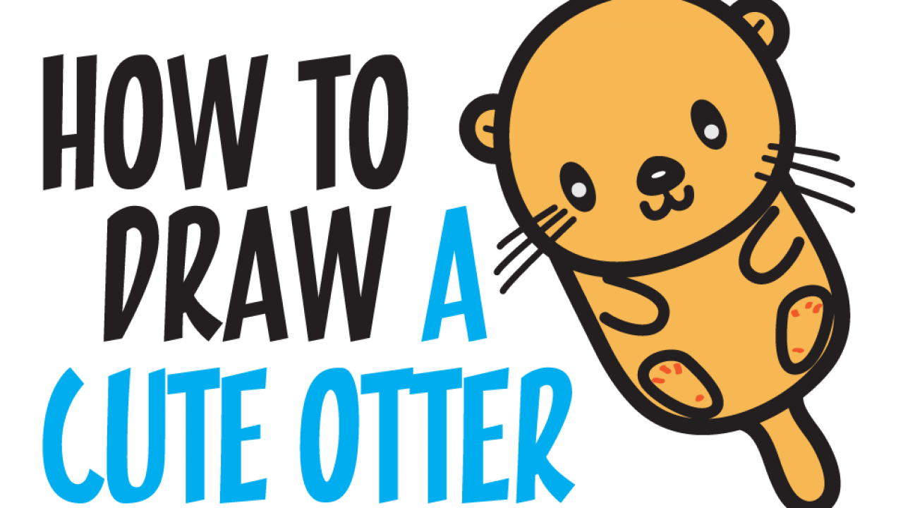 how to draw a sea otter