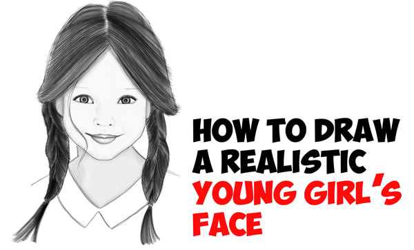 How to Draw a Little Girl Face  Drawing For Kids  Cool Drawing Idea
