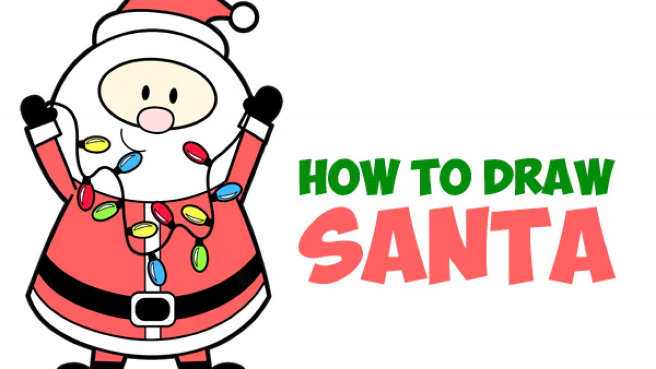 HOW TO DRAW SANTA CLAUS FROM NUMBER 5 STEP BY STEP ! KIDS DRAWING