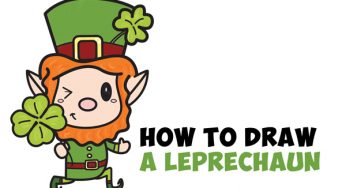 How to Draw a Cute Cartoon Leprechaun for Saint Patrick’s Day Easy Step by Step Drawing Tutorial for Kids