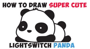 How to Draw a Super Cute Kawaii Panda Bear Laying Down Easy Step by Step Drawing Tutorial for Kids & Beginners