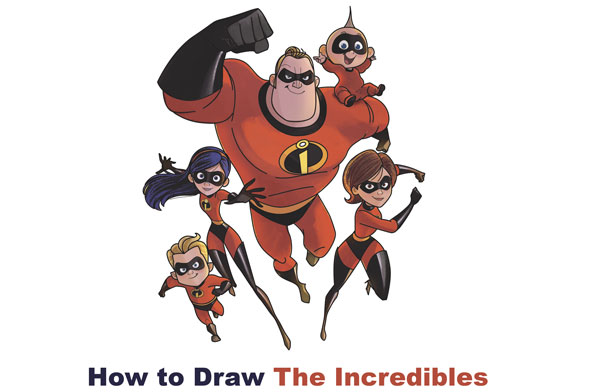 the incredibles dash drawing