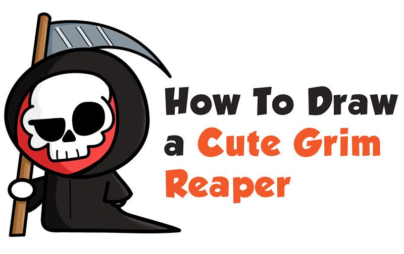 cute grim reaper cartoon