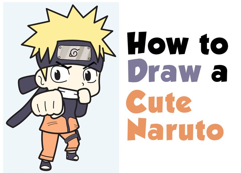 learn how to draw a super cute chibi kawaii naruto easy step by step drawing tutorial for kids beginners