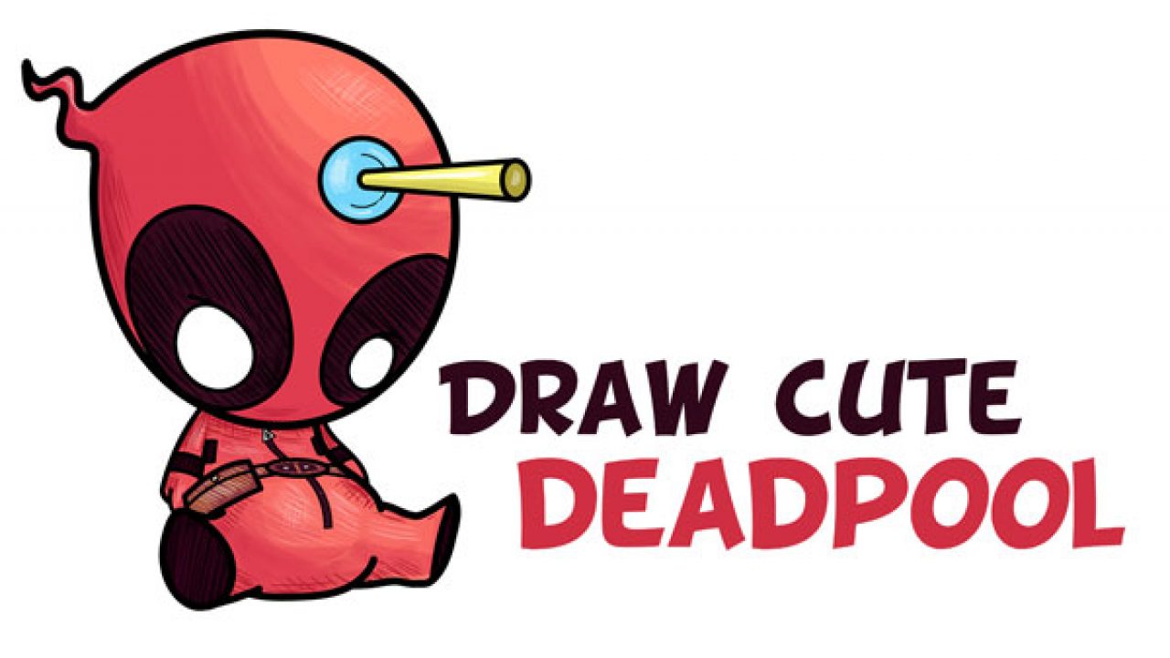 How to Draw Deadpool - DrawingTutorials101.com | Deadpool drawing, Cartoon drawing  tutorial, Easy cartoon drawings
