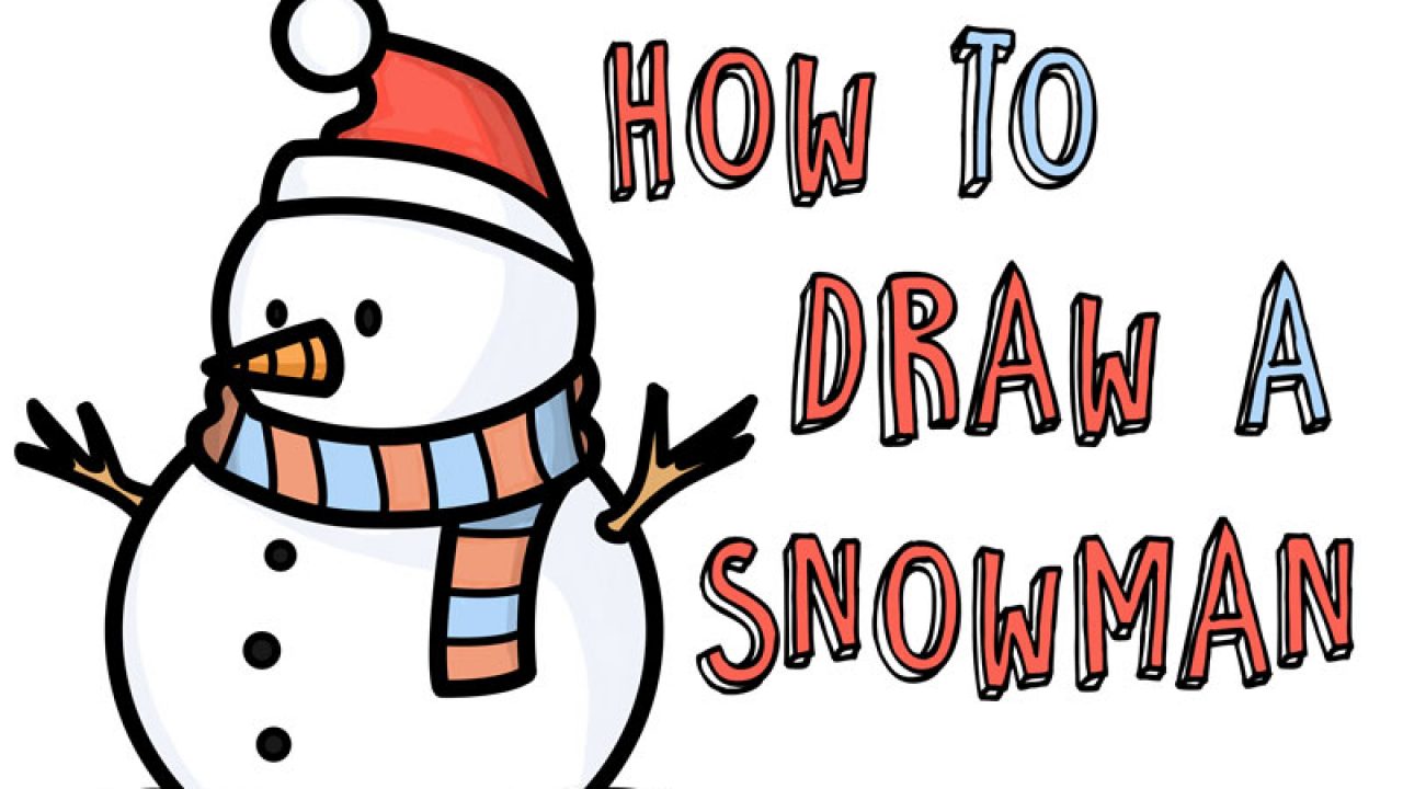How To Draw A Snow Man Easy / Once you get started you will be drawing.
