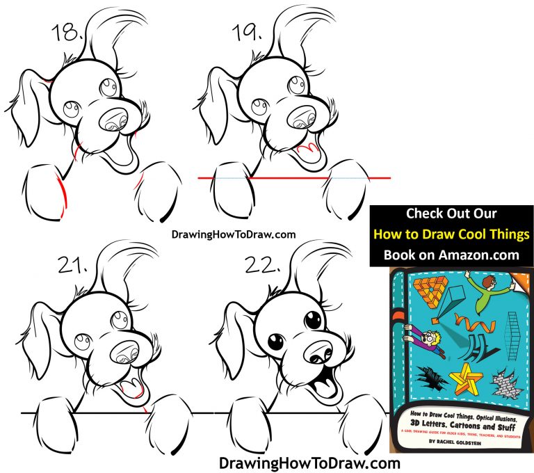 How to Draw a Cartoon Terrier Dog Easy Steps Drawing Lesson for